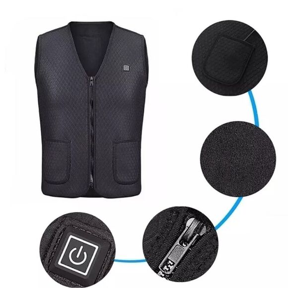 Unisex Heated 🔥 Vest and PowerBank ⚡ COMBO DEAL - Picture 5 of 9